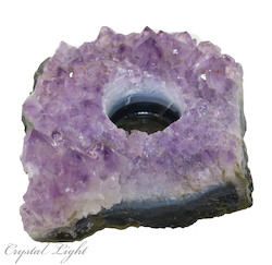 China, glassware and earthenware wholesaling: Amethyst Candle Holder