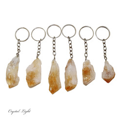 China, glassware and earthenware wholesaling: Citrine Point Keychain