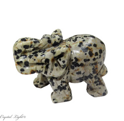 Dalmatian Jasper Elephant - Medium