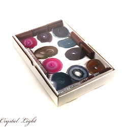 China, glassware and earthenware wholesaling: Agate Slice on Stand Box Set
