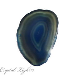 China, glassware and earthenware wholesaling: Blue Agate Slice Small