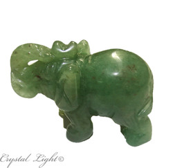 China, glassware and earthenware wholesaling: Aventurine Elephant Small