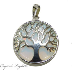 China, glassware and earthenware wholesaling: Opalite Tree Of life Pendant