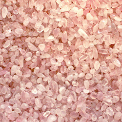 China, glassware and earthenware wholesaling: Rose Quartz Small Chip /250g