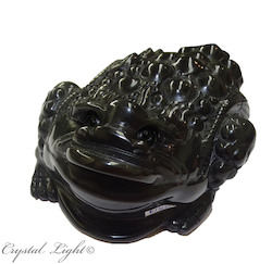 China, glassware and earthenware wholesaling: Rainbow Obsidian Money Frog