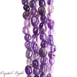 China, glassware and earthenware wholesaling: Amethyst Tumble Beads