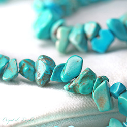 China, glassware and earthenware wholesaling: Light Blue Howlite Chip Beads