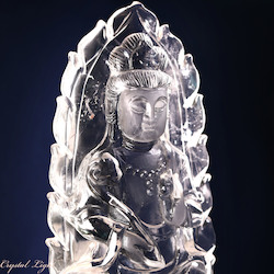 China, glassware and earthenware wholesaling: Quan Yin Figure On Stand