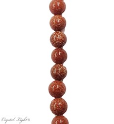 China, glassware and earthenware wholesaling: Goldstone 6mm Round Bead