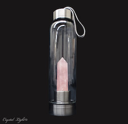 China, glassware and earthenware wholesaling: Rose Quartz Point Crystal Bottle