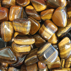 China, glassware and earthenware wholesaling: Tigers Eye Tumble 35-45mm/250g