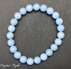 China, glassware and earthenware wholesaling: Angelite 8mm Bracelet