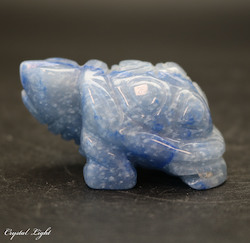 Blue Quartz Tortoise - Medium
