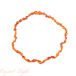 China, glassware and earthenware wholesaling: Amber Teething Necklace - Dark Cognac