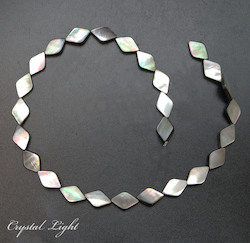 Iridescent Shell Diamond Beads