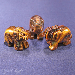 China, glassware and earthenware wholesaling: Tiger Eye Elephant Small