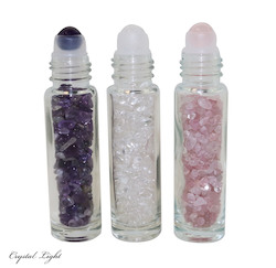 China, glassware and earthenware wholesaling: Crystal Roll-On Bottle Set