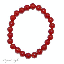 China, glassware and earthenware wholesaling: Red Agate 8mm Bracelet