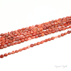 China, glassware and earthenware wholesaling: Orange Agate Tumble Beads