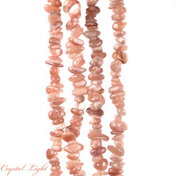 Peach Moonstone Chip Beads