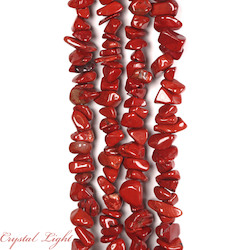 China, glassware and earthenware wholesaling: Red Jasper Chip Beads