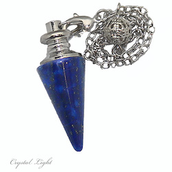 China, glassware and earthenware wholesaling: Lapis Lazuli Cone Pendulum
