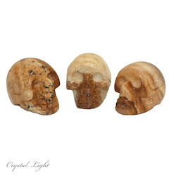 China, glassware and earthenware wholesaling: Picture Jasper Mini Skull