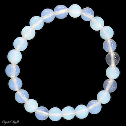 China, glassware and earthenware wholesaling: Opalite 8mm Bracelet