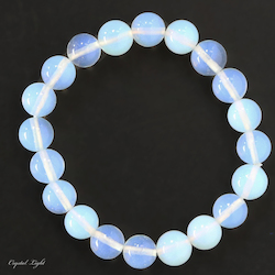 China, glassware and earthenware wholesaling: Opalite 10mm Bracelet