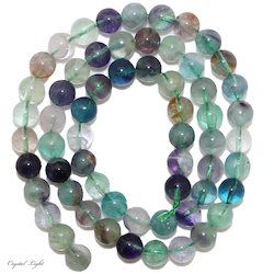 China, glassware and earthenware wholesaling: Rainbow Fluorite 10mm Beads