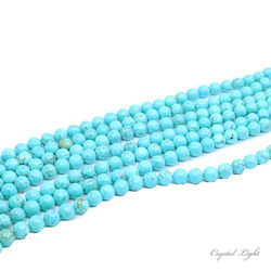 China, glassware and earthenware wholesaling: Light Blue Howlite 10mm Beads