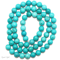 China, glassware and earthenware wholesaling: Light Blue Howlite 6mm Beads