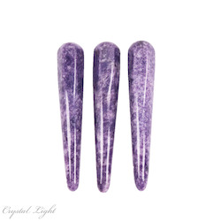 Lepidolite Semi-Faceted Wand