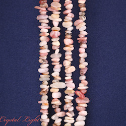 China, glassware and earthenware wholesaling: Pink Opal Chip Beads
