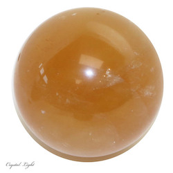 China, glassware and earthenware wholesaling: Honey Calcite Sphere/ 52mm