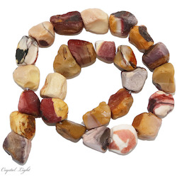 China, glassware and earthenware wholesaling: Mookaite Rough Beads