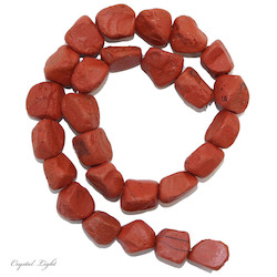 China, glassware and earthenware wholesaling: Red Jasper Rough Beads