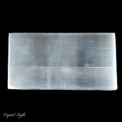 China, glassware and earthenware wholesaling: Selenite Rectangle Plate (18cm)