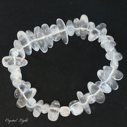 China, glassware and earthenware wholesaling: Clear Quartz Chip Bracelet