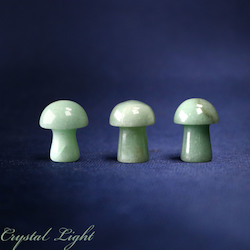 China, glassware and earthenware wholesaling: Green Aventurine Mini Mushroom