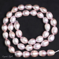 China, glassware and earthenware wholesaling: Freshwater Pearl Beads- Mauve