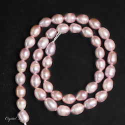 China, glassware and earthenware wholesaling: Freshwater Pearl Beads- Mauve