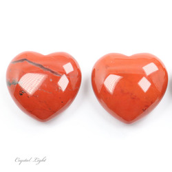 China, glassware and earthenware wholesaling: Red Jasper Small Heart