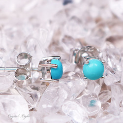 China, glassware and earthenware wholesaling: Turquoise Stud Earrings