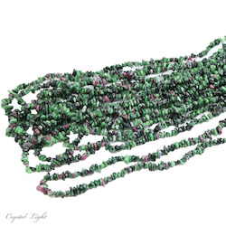 Ruby Zoisite Chip Beads