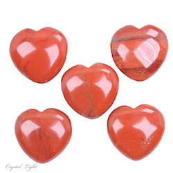 China, glassware and earthenware wholesaling: Red Jasper Heart