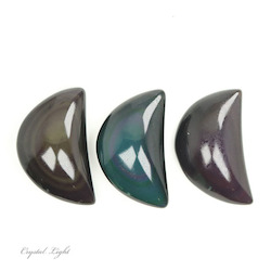 China, glassware and earthenware wholesaling: Rainbow Obsidian Crescent