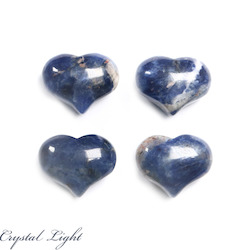 China, glassware and earthenware wholesaling: Sodalite Small Puff Heart