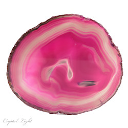 China, glassware and earthenware wholesaling: Pink Agate Slice Extra Large
