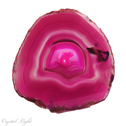 China, glassware and earthenware wholesaling: Pink Agate Slice Large